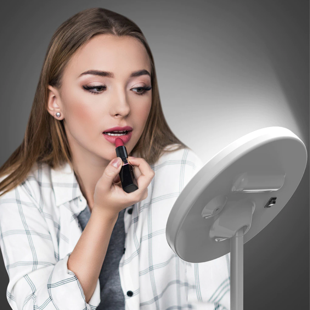 Led makeup mirror with Fan