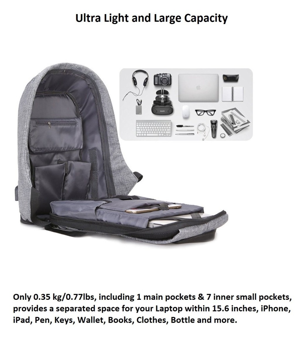 Anti-theft Laptop Backpack Laptop Bag EthioSuQ - Main Image