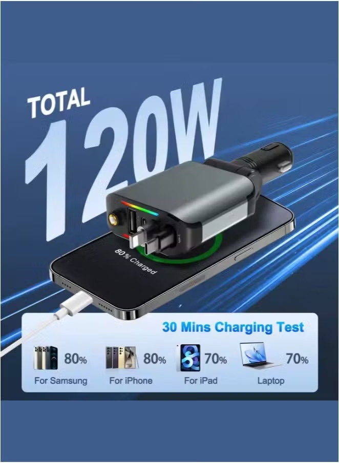 Fast Car Charger with Star Light