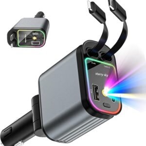 Fast Car Charger with Star Light