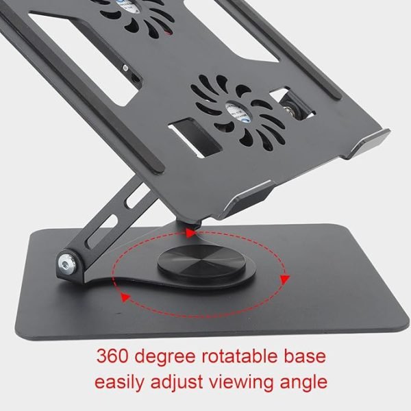 Laptop Stand Fan with a 360 Rotating Base - Image 2