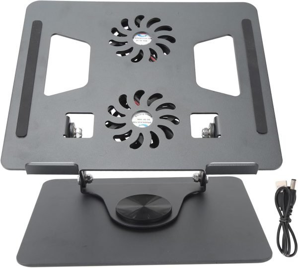 Laptop Stand Fan with a 360 Rotating Base - Image 4