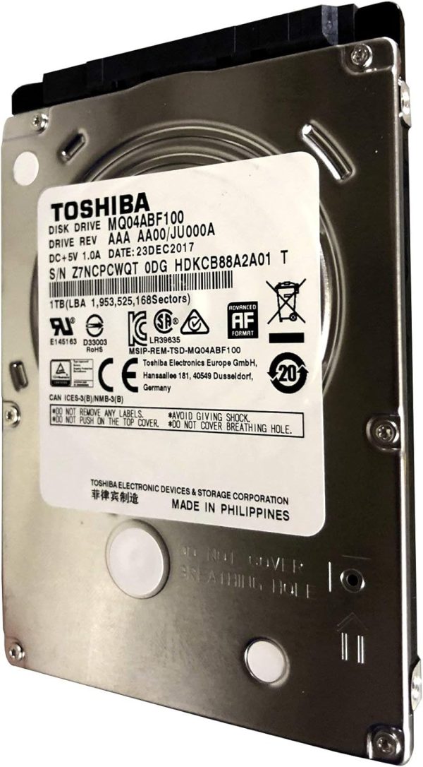 Toshiba 1TB Internal 2.5 inch SATA 7mm Laptop Hard Drive