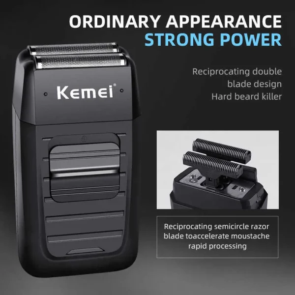 Kemei Rechargeable Electric Shaver - Image 3