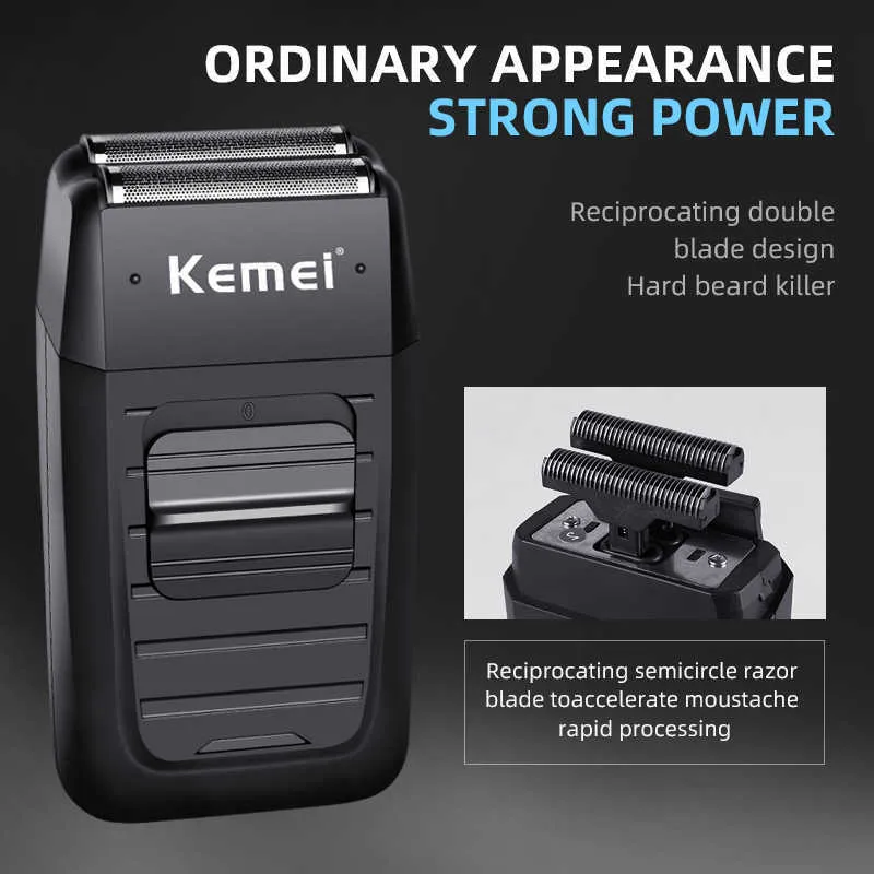 Kemei Rechargeable Electric Shaver - Image 3