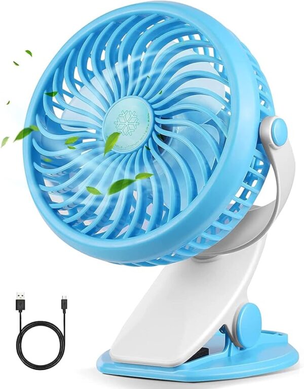 Mini Clip Fan with Light - Image 3