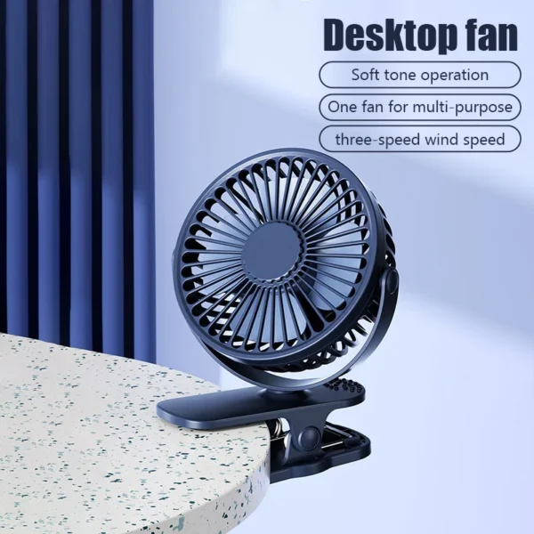Mini Clip Fan with Light