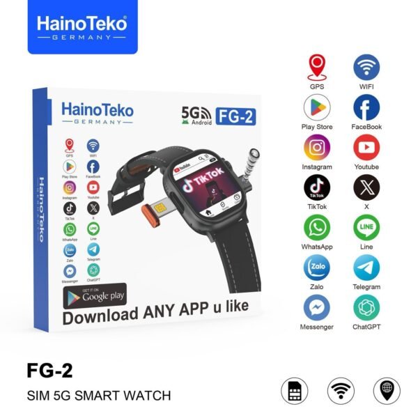 HainoTeko FG-2 5G SIM Support Smart Watch