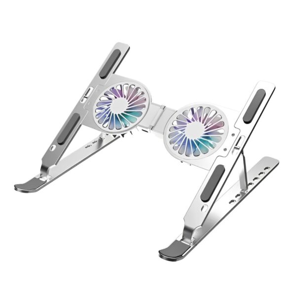Foldable Laptop Stand with Dual Cooling Fans - Image 2
