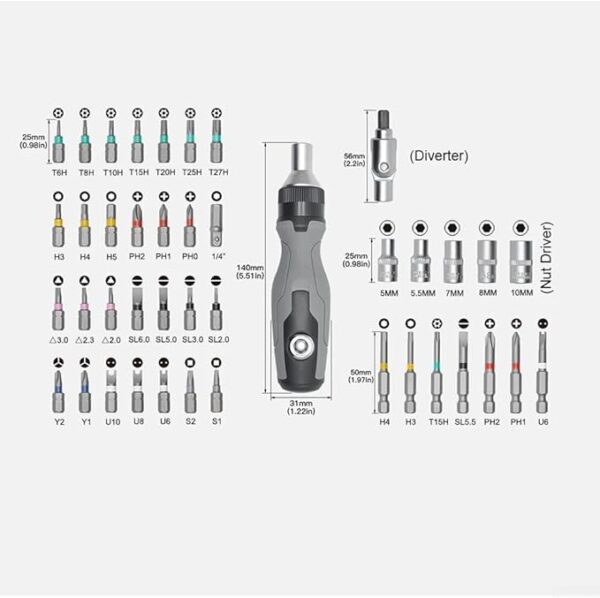 41-in-1 Ratchet Screwdriver Set - Image 3