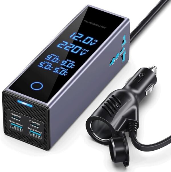 300W Car Power Inverter with 7 Ports - Image 4