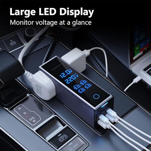 300W Car Power Inverter with 7 Ports