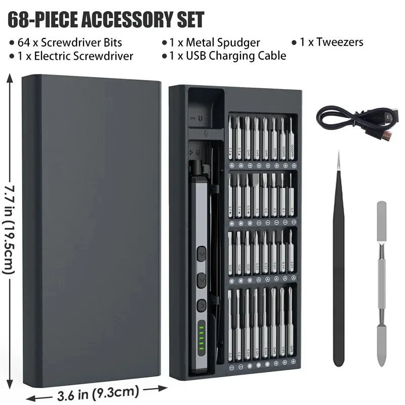 68-in-1 Electric Precision Screwdriver Set