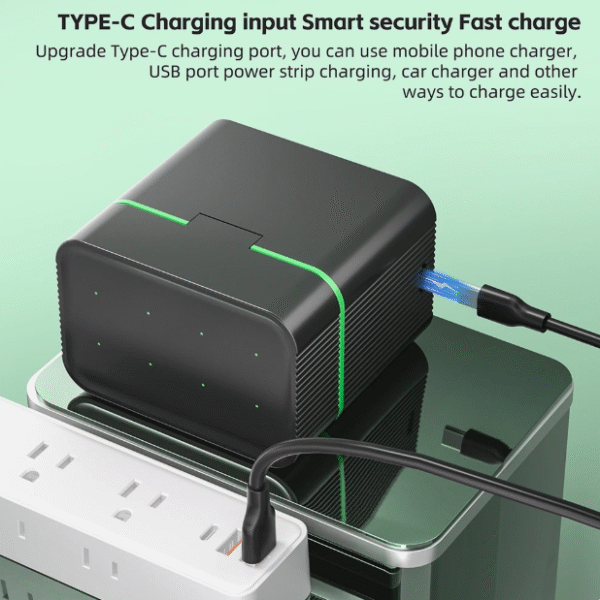 Ch-08 Battery Charger with 8 Rechargeable Batteries