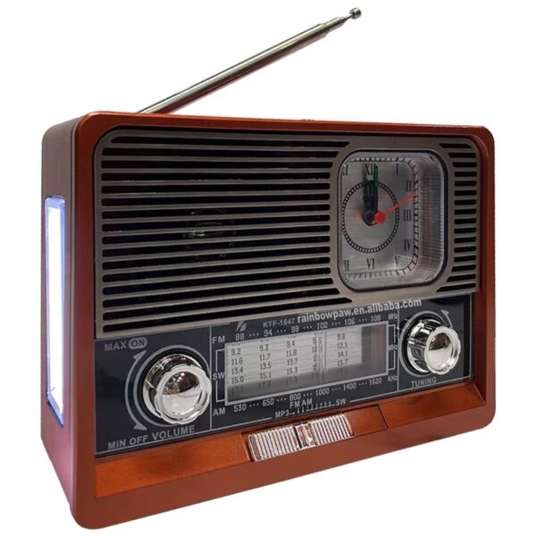 Portable Radio with Bluetooth Speaker & LED Flashlight - Image 4