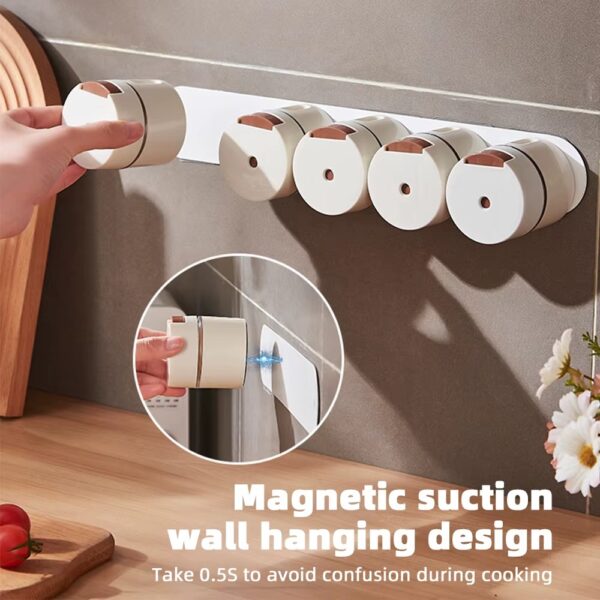 6pc Wall Mounted Seasoning Box - Image 4