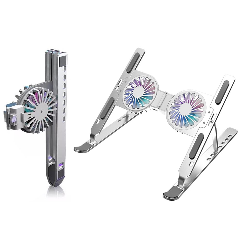 Foldable Laptop Stand with Dual Cooling Fans - Image 4