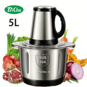 Electric Food Chopper & Meat Grinder 5L