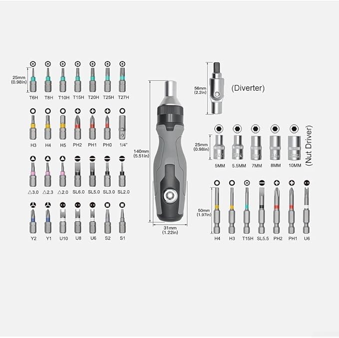 41-in-1 Ratchet Screwdriver Set