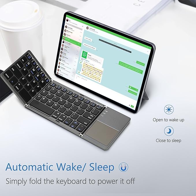 Wireless Keyboard with Touch Mouse