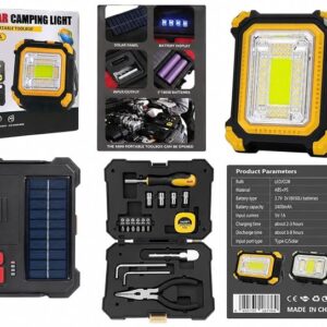Solar Camping Light with Toolbox