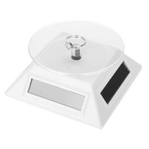 Solar Powered Rotating Display Stand