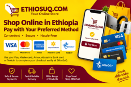 Easy Online Shopping in Ethiopia: Pay with Visa, Mastercard, Amex, Abyssinia Card & telebirr